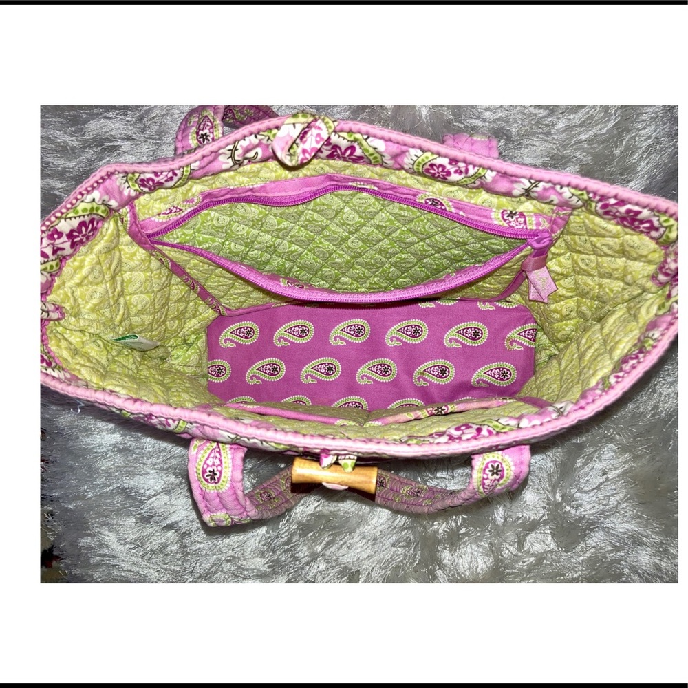 Vera Bradley Bermuda Pink Paisley Tote - Picture 5 of 8